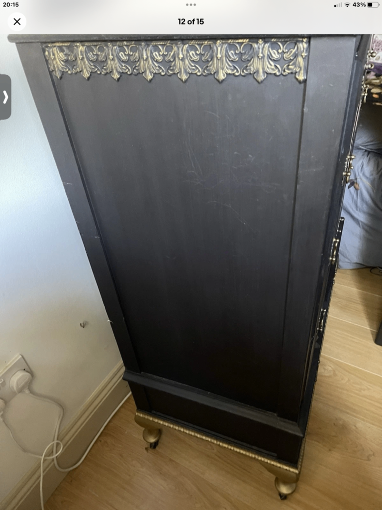 Chest Of Drawers Theme: “Serene Thoughts”  Upcycled Hand Painted