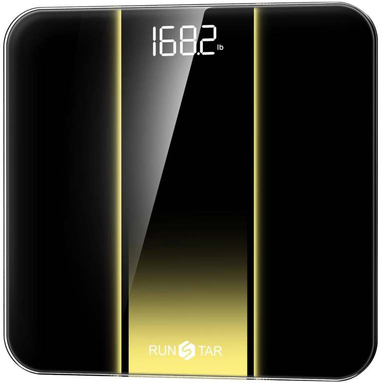 image for NEW Digital Bathroom Scale LED Display 400lb Tempered Glass