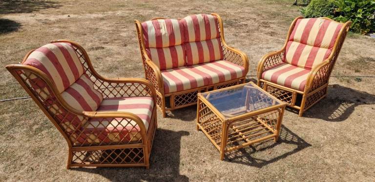 Cane conservatory furniture £40