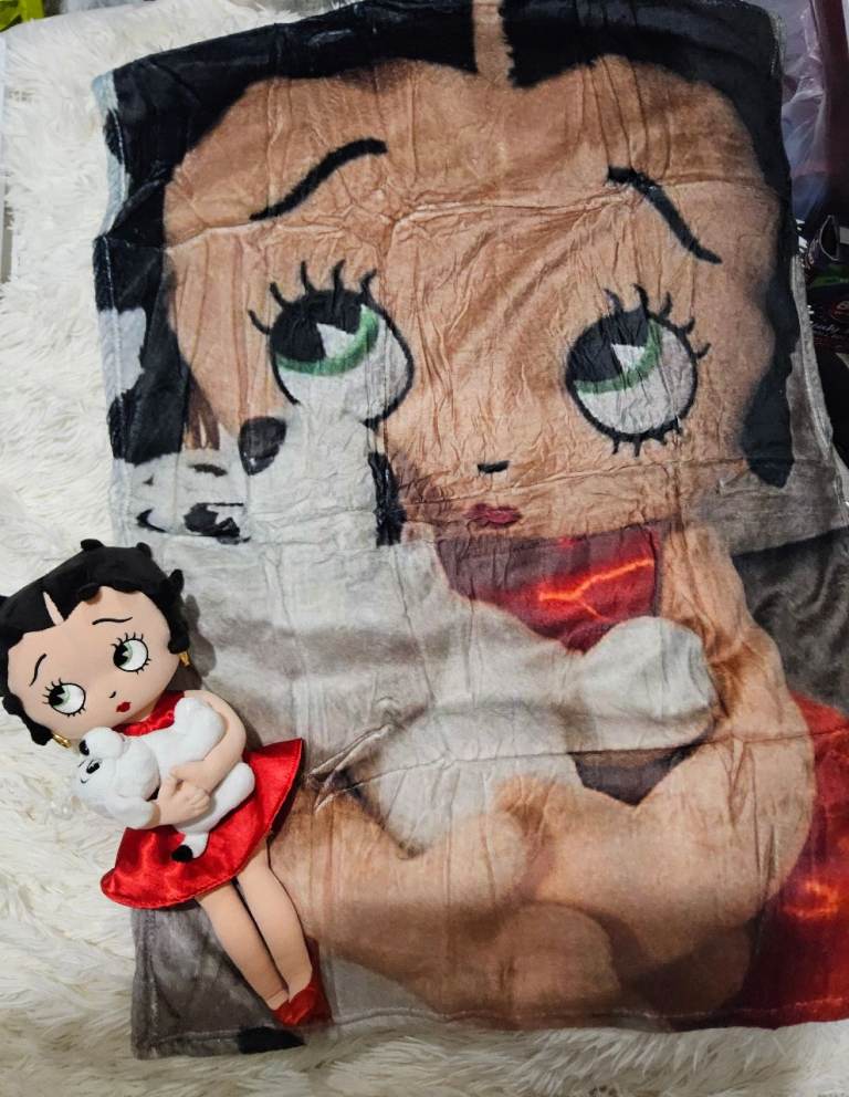 Bettyboop doll teddy and blanket