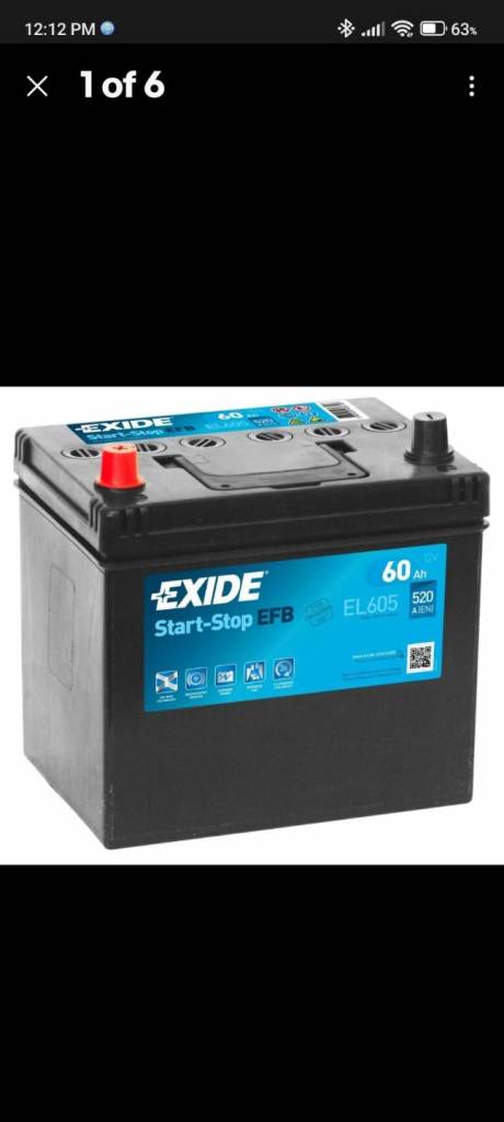 Brand new Car battery bought in error