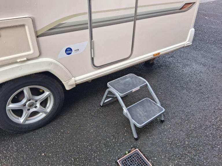 Double step caravan step