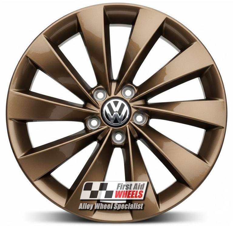 R128BR Swap VW SCIROCCO PASSAT CC 4x 18'' GENUINE INTERLAGOS BRONZE ALLOY WHEELS