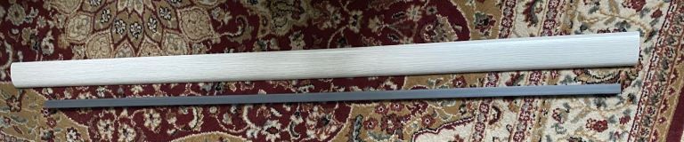 White ash Ramp Reducer Bar for Door Threshold.Ng5 3hq 