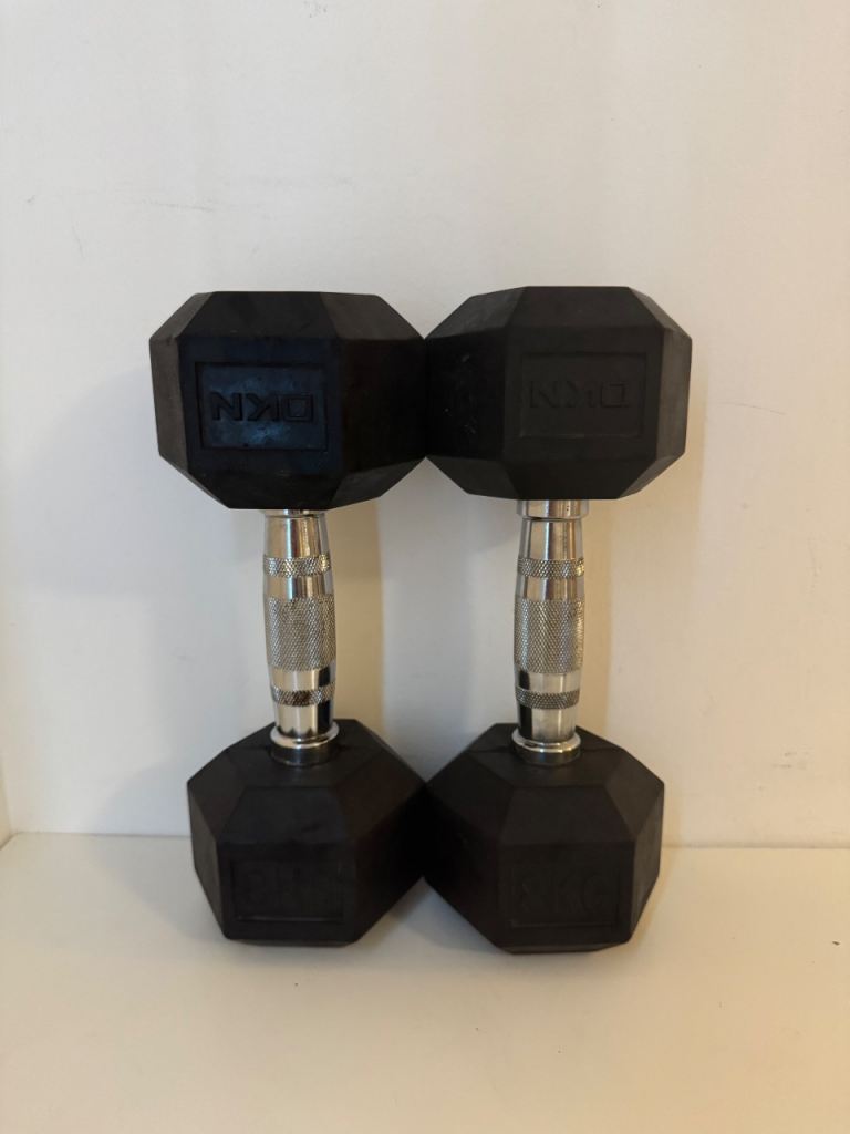 Pair of 8kg DKN Dumbbells – Excellent Condition – £20