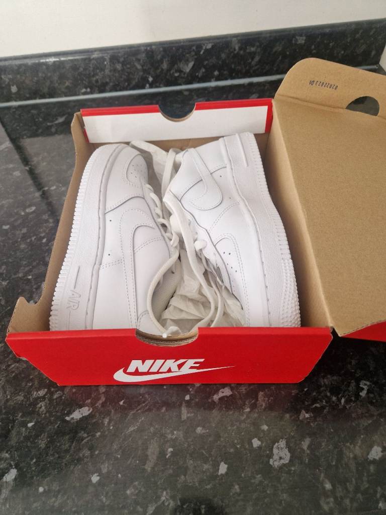 Nike Air Force 1 Low Trainers - White, UK Size 3