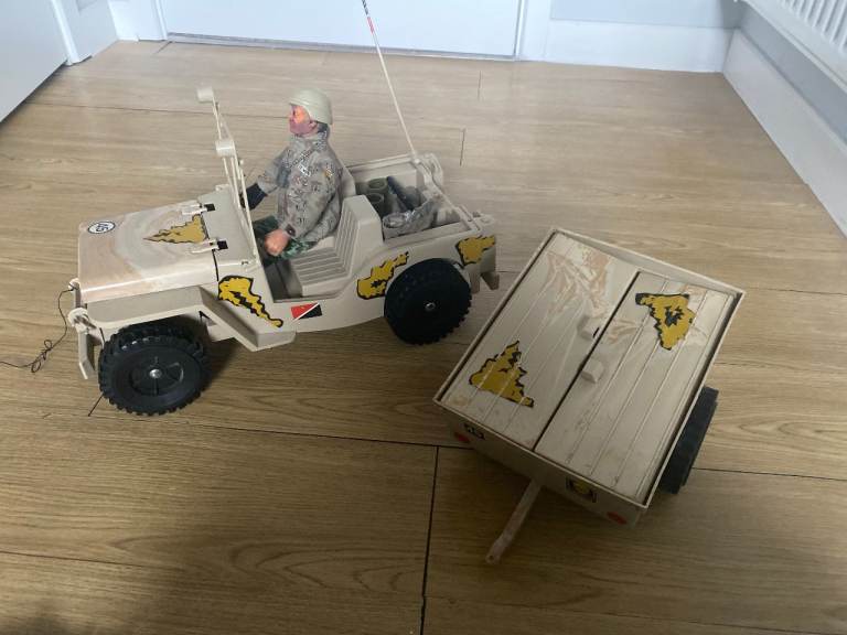 Action Man with Jeep and Trailer
