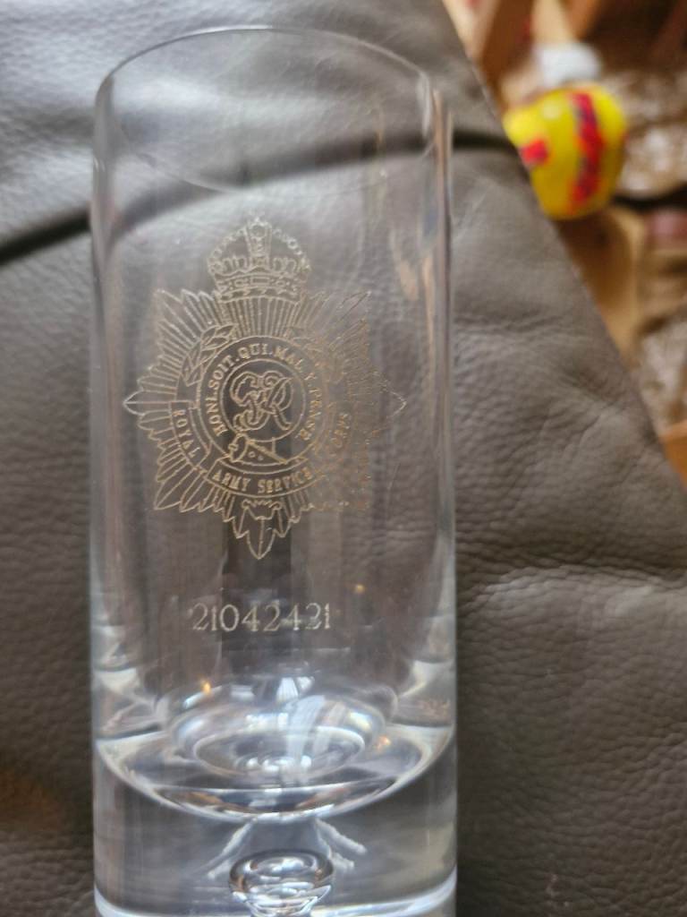 Royal logistics corps highball glasses 