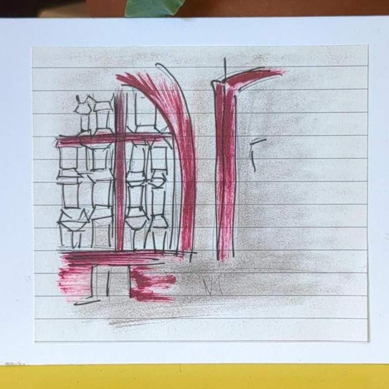 Hand drawn sketch 'A Church Window' #sketch  