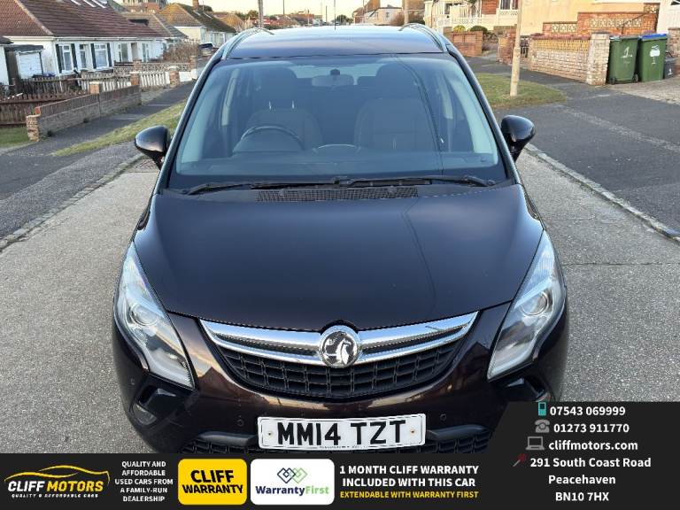 2014 Vauxhall Zafira Tourer SRi - New Years MOT - Parking Sensors - 1 Month Cliff Warranty