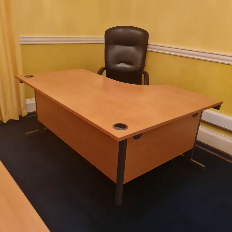 Beech managers corner office desks 