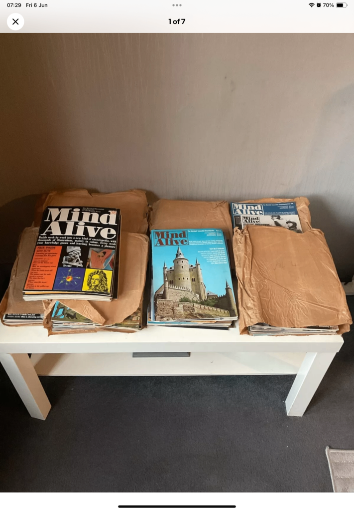 Complete Collection, Mind Alive Magazine Vol 1-8, 1969 Collection,