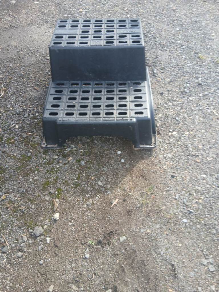 Extra large caravan steps