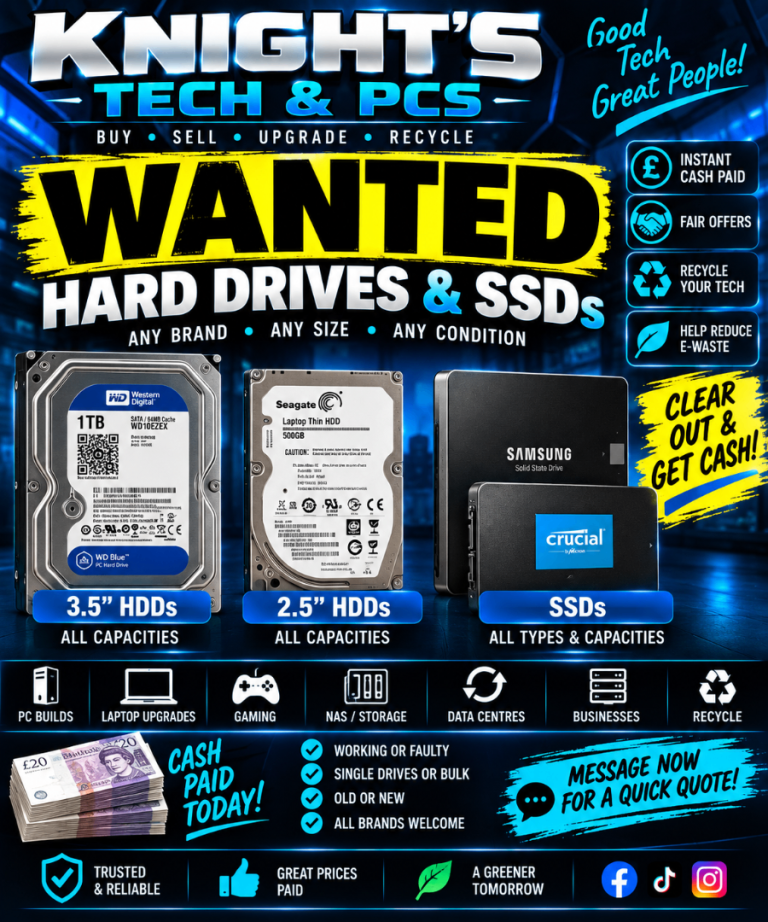 Wanted: Hard Drives & SSDs