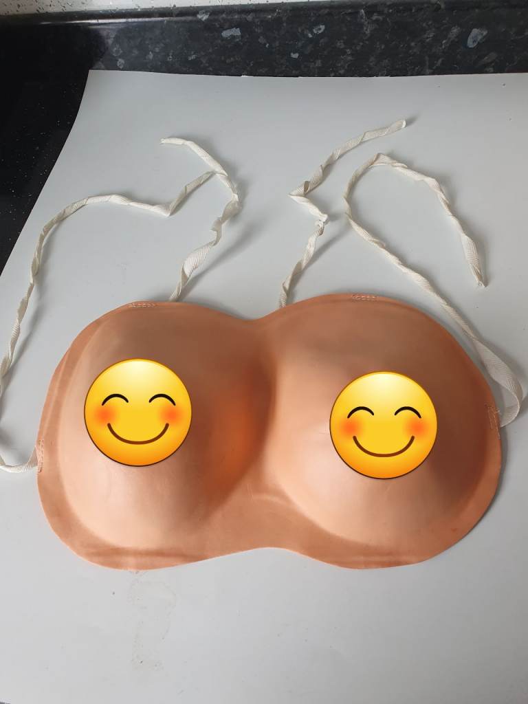 Fake Boobs Adult Hen Night Party Halloween Joke Funny Fancy Dress Costume
