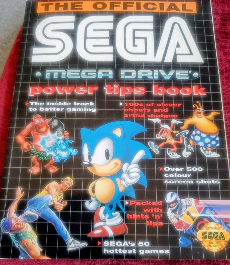 Original !!!! 1992 The Sega Mega Drive Power Tips Book 