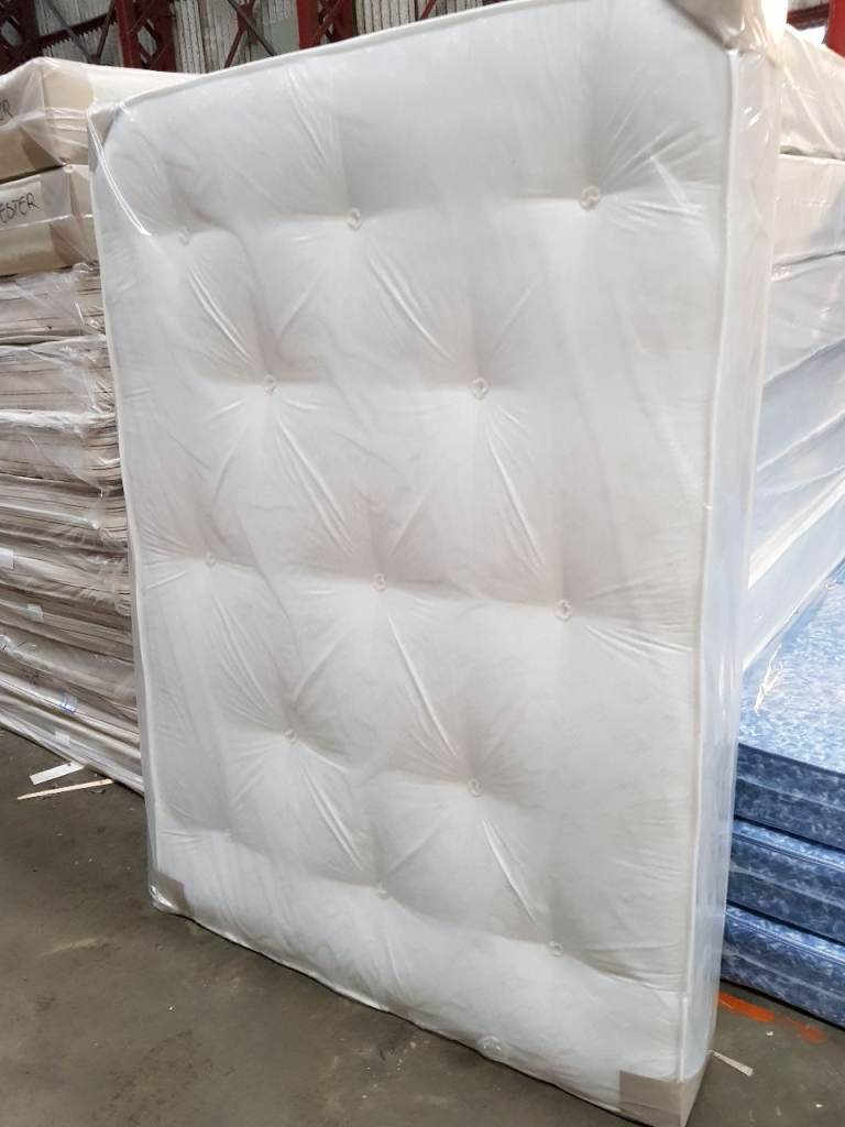 Quilted Brand New 5ft King Size Quilted comfy Mattress FREE delivery Tufted fabric