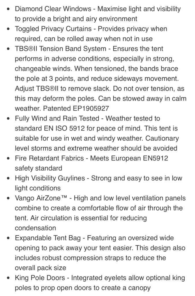 Brand New Vango 400 Tent