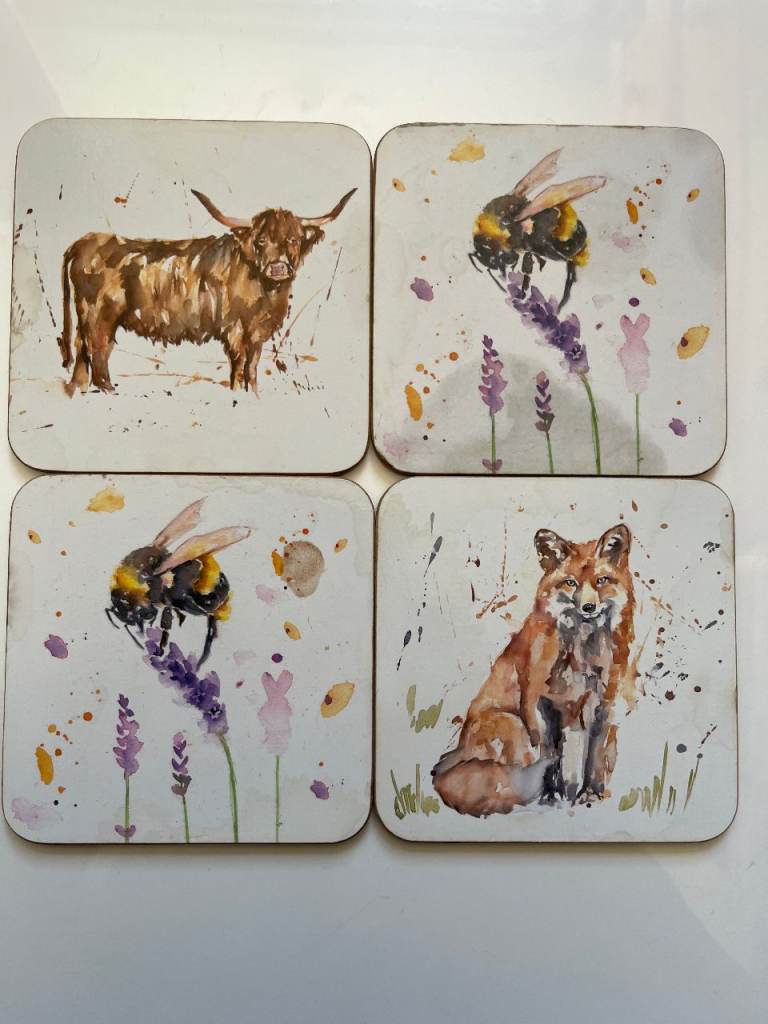 LEONARDO COLLECTION COUNTRY LIFE COASTERS X 4 - SET 2