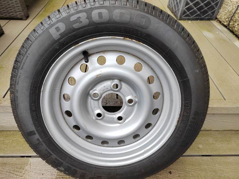 Caravan spare wheel 