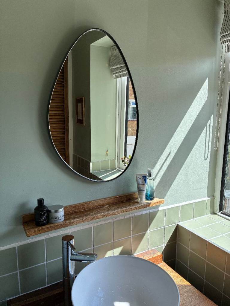Swoon Archer Mirror Stylish Irregular Shaped Black Framed Mirror – Excellent Condition - £119.00 new