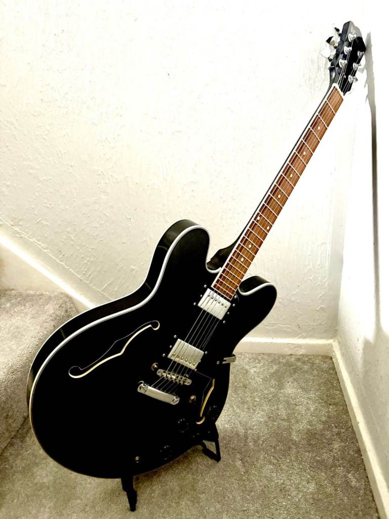 John Wesley Semi Hollowbody ES335 Electric Guitar (Fully Set Up on New Strings) 🎸