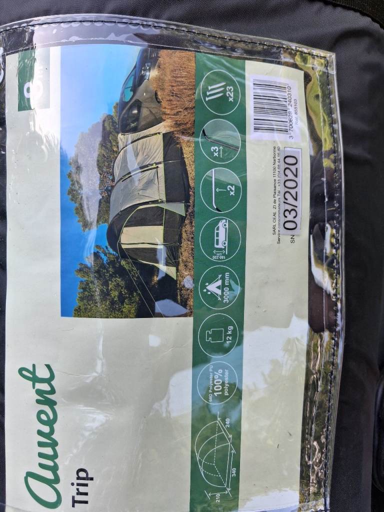Campervan driveaway awning