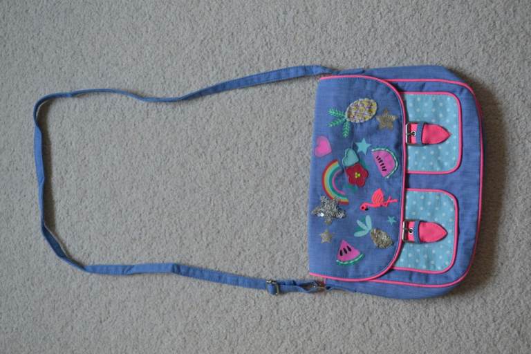 Angels By Accessorize Holiday Crossbody Blue Bag - Brand New