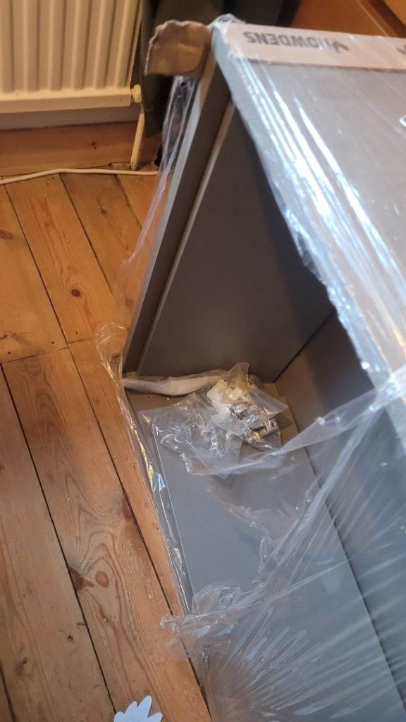 1 x howden kitchen unit and glass door