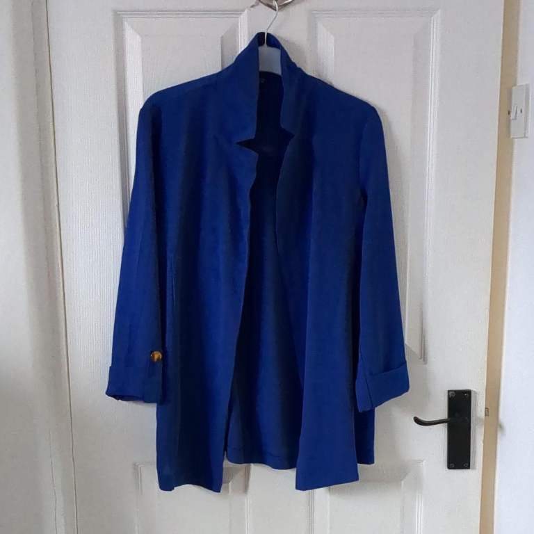 Select Women Navy Blue Light Weight Jacket Size 8 