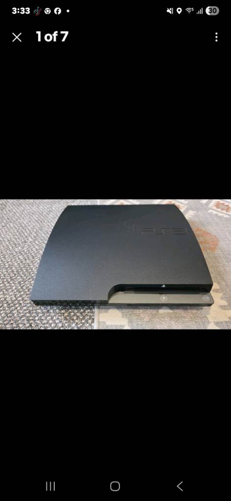 Sony PlayStation 3 PS3 Console – Black, Good Condition
