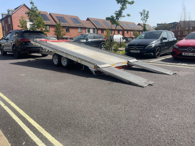 FITZEL GERMAN FULL  Aluminium FLAT Car and Van Transporter Trailer 3000kg, LIGHT