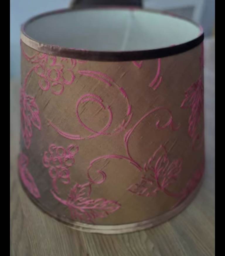 image for Lampshade Silk, Velvet and Embroidery 