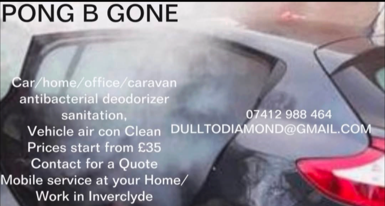 Antibacterial and deodorising sanitiser. For car/home/office.