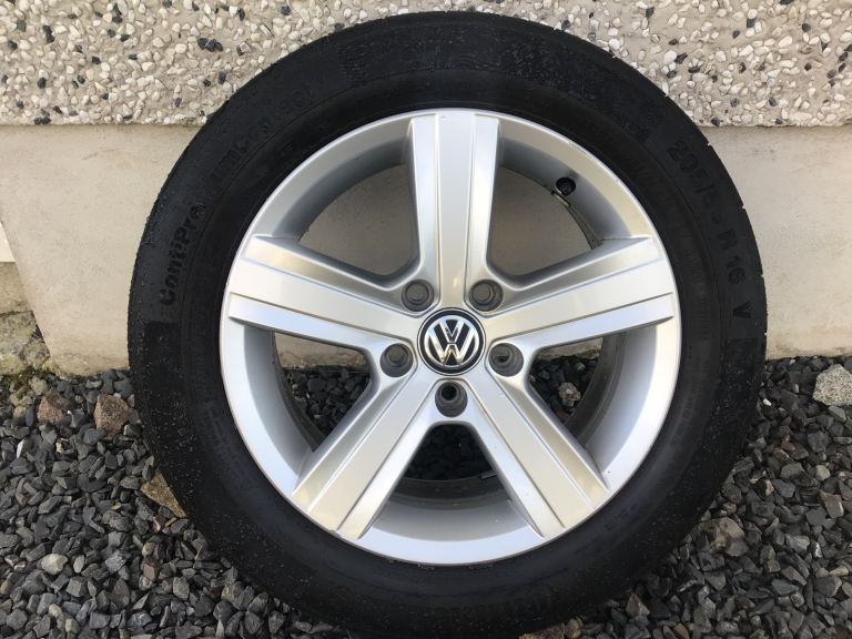 16INCH 5/112 GENUINE VW ALLOY WHEELS WITH TYRES FIT VW AUDI SEAT SKODA ETC