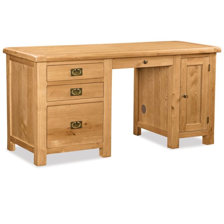 Oak office desk & drawers - Bargain