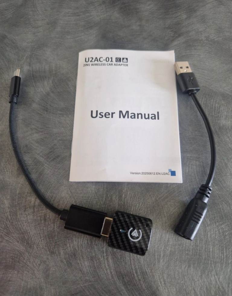 Wireless Carplay Adapter Android Auto Wireless Adapter U2AC-01 2025 Upgrade UK