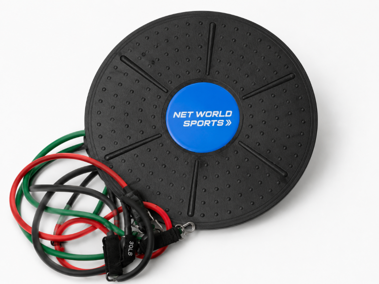 Balance Board / Wobble Board with Resistance Bands – Home Gym Fitness