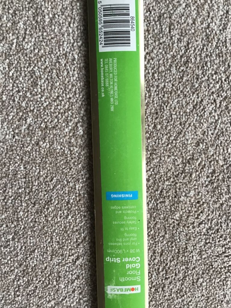 DOOR METAL THRESHOLD STRIPS GOLD COLOURED - NEW- POST OR COLLECT SURREY