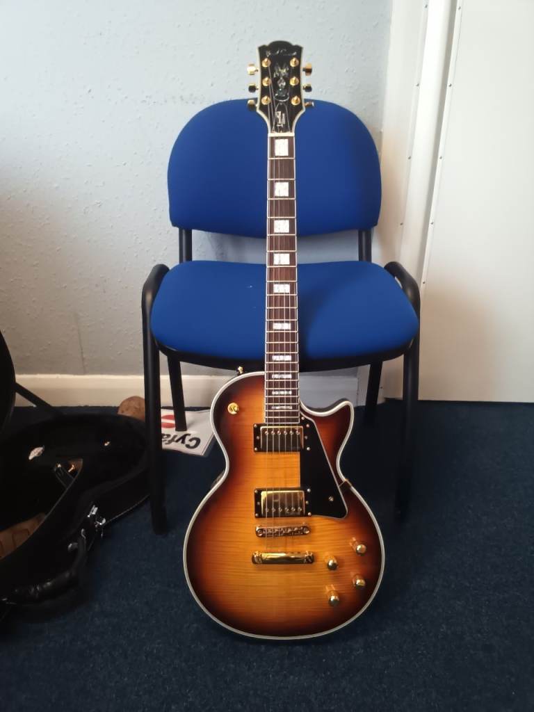 Rare Bad Cat Tokyo Sunset les paul guitar with upgrades