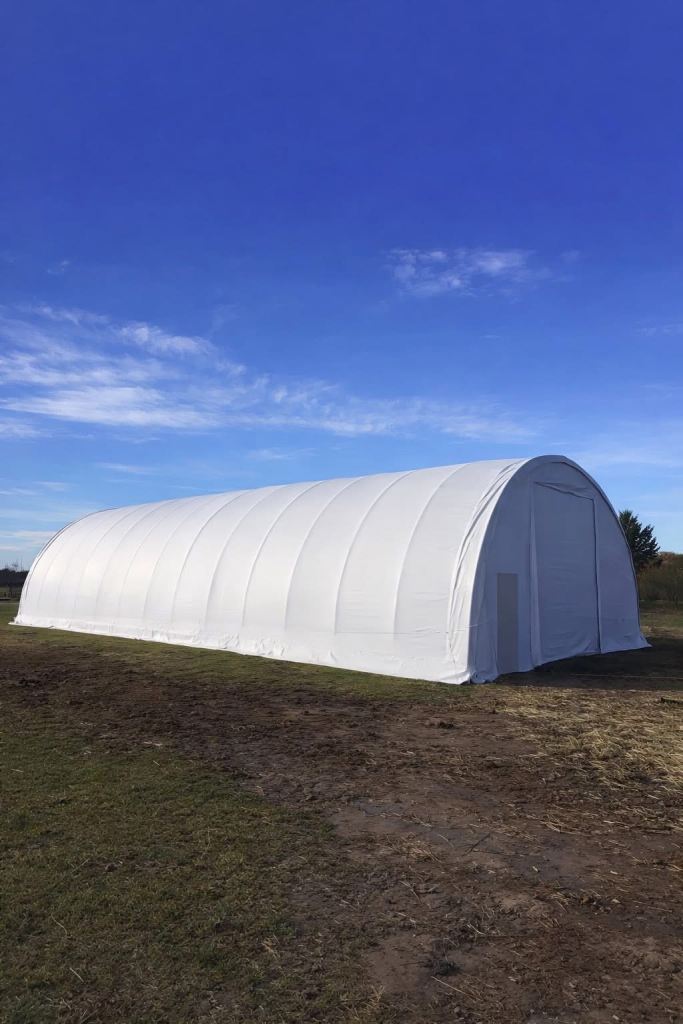 30ft x 85ft Industrial Storage Shelter - Heavy Duty PVC (In Stock)