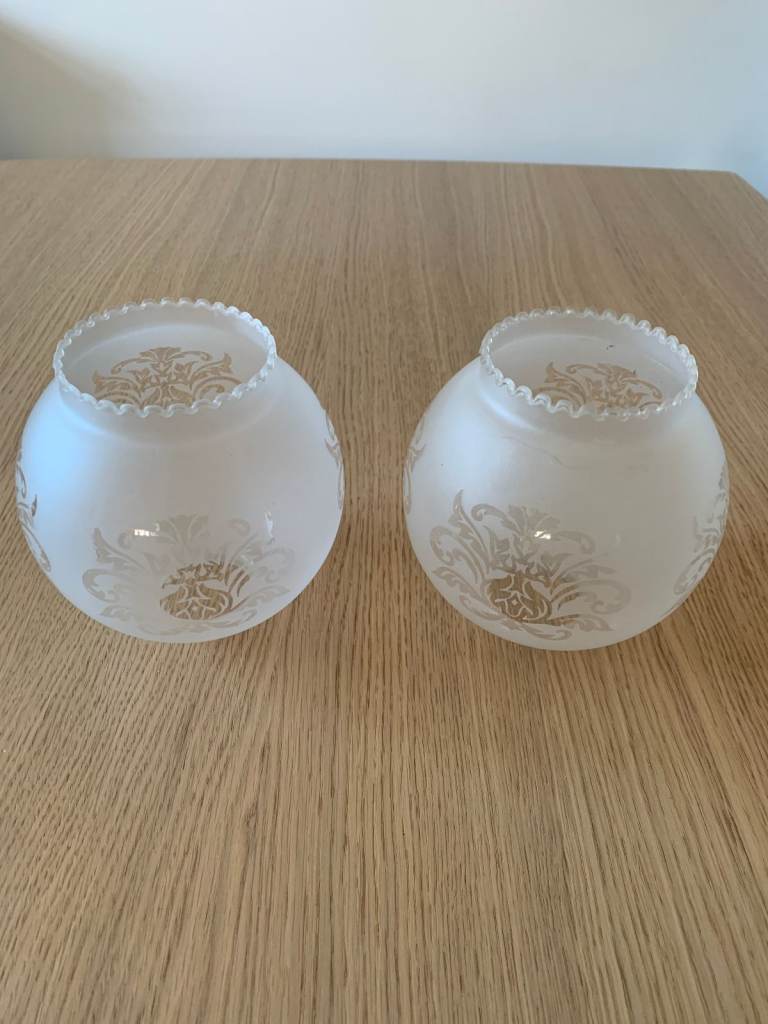 Pair of Glass Lampshades