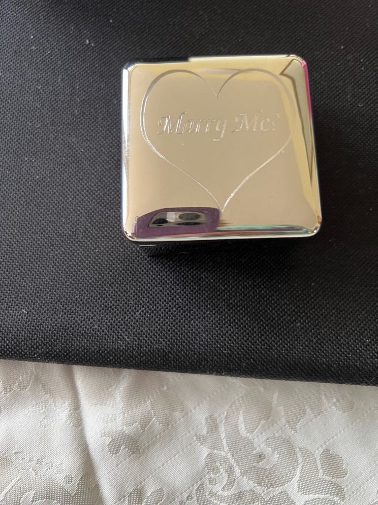 Silver ring presentation  box
