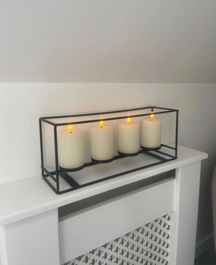 The Range candle centrepiece battery operated