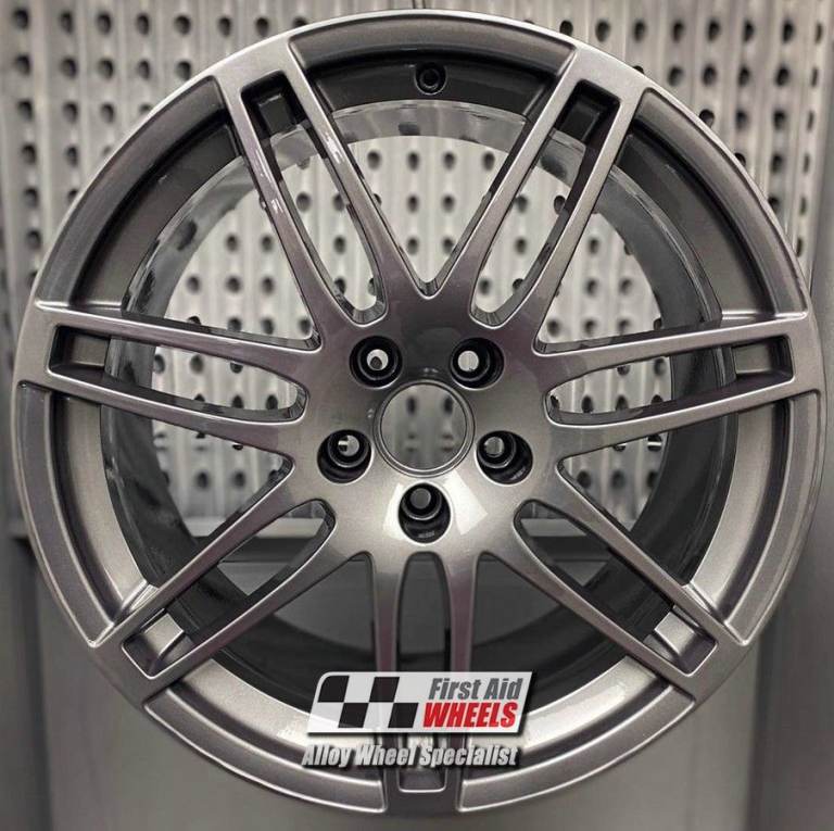 R328G Swap AUDI A6 C6 4F 4X 19'' GENUINE LE MANS GLOSS TITANUIM GREY ALLOY WHEELS