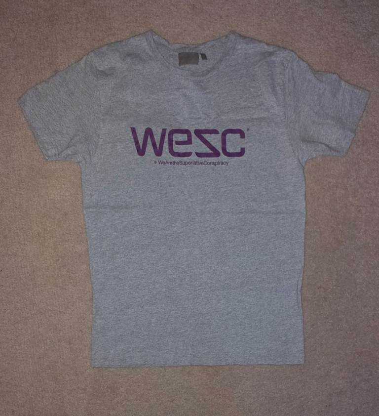 image for We Are the Superlative Conspiracy [WeSC]  Men Grey T-shirt Purple Print