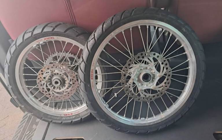 Excel Takasago 21"/18" Wheels with New Avon Trailrider Tyres – Light Use 