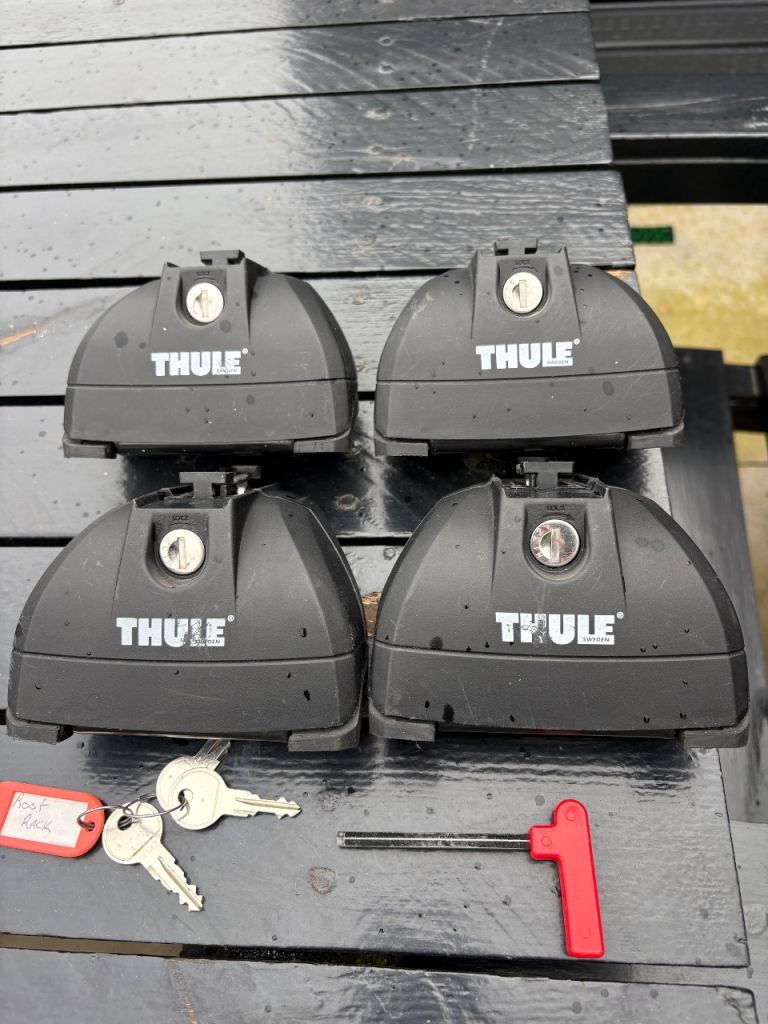 Audi Thule roof bar footings . 