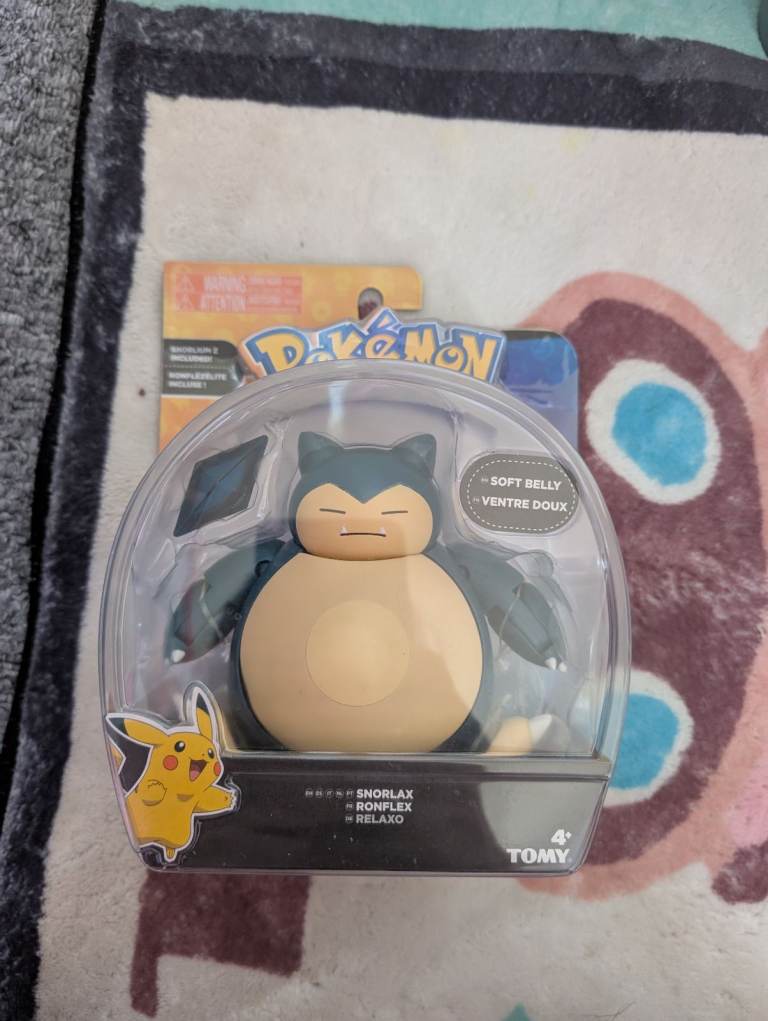 Pokémon snorlax soft belly figure  
