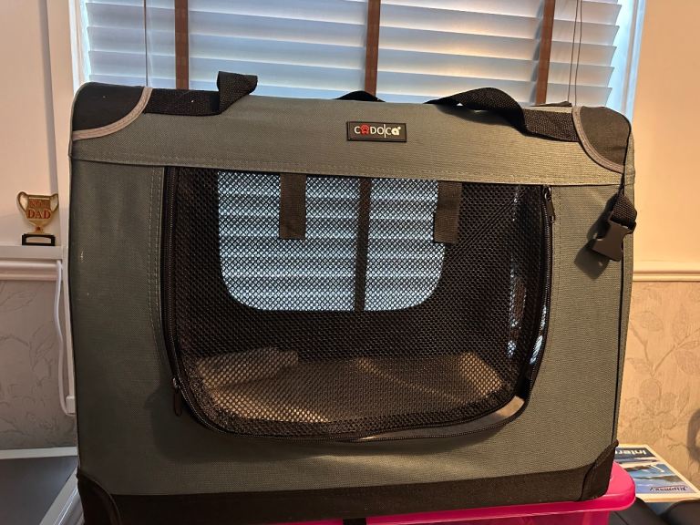 CADOCA Pet Carrier SMALL Fabric Dog Cat Rabbit 